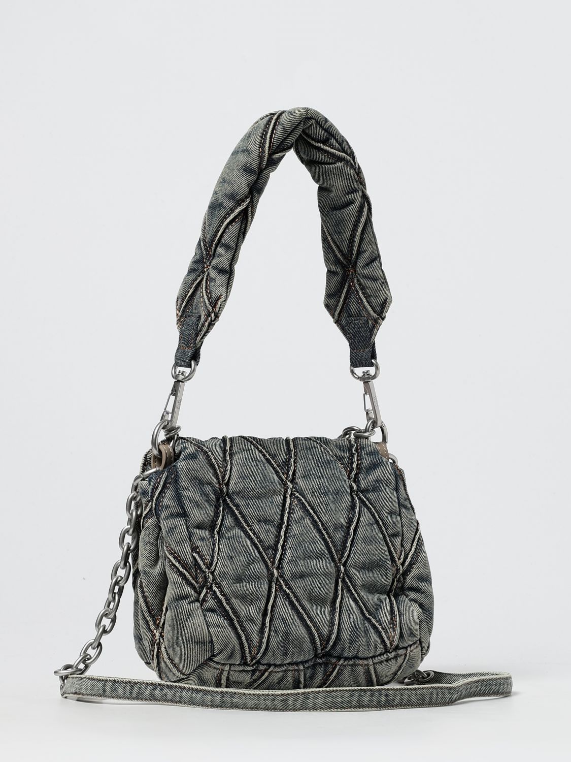Diesel Shoulder Bag Woman Blue