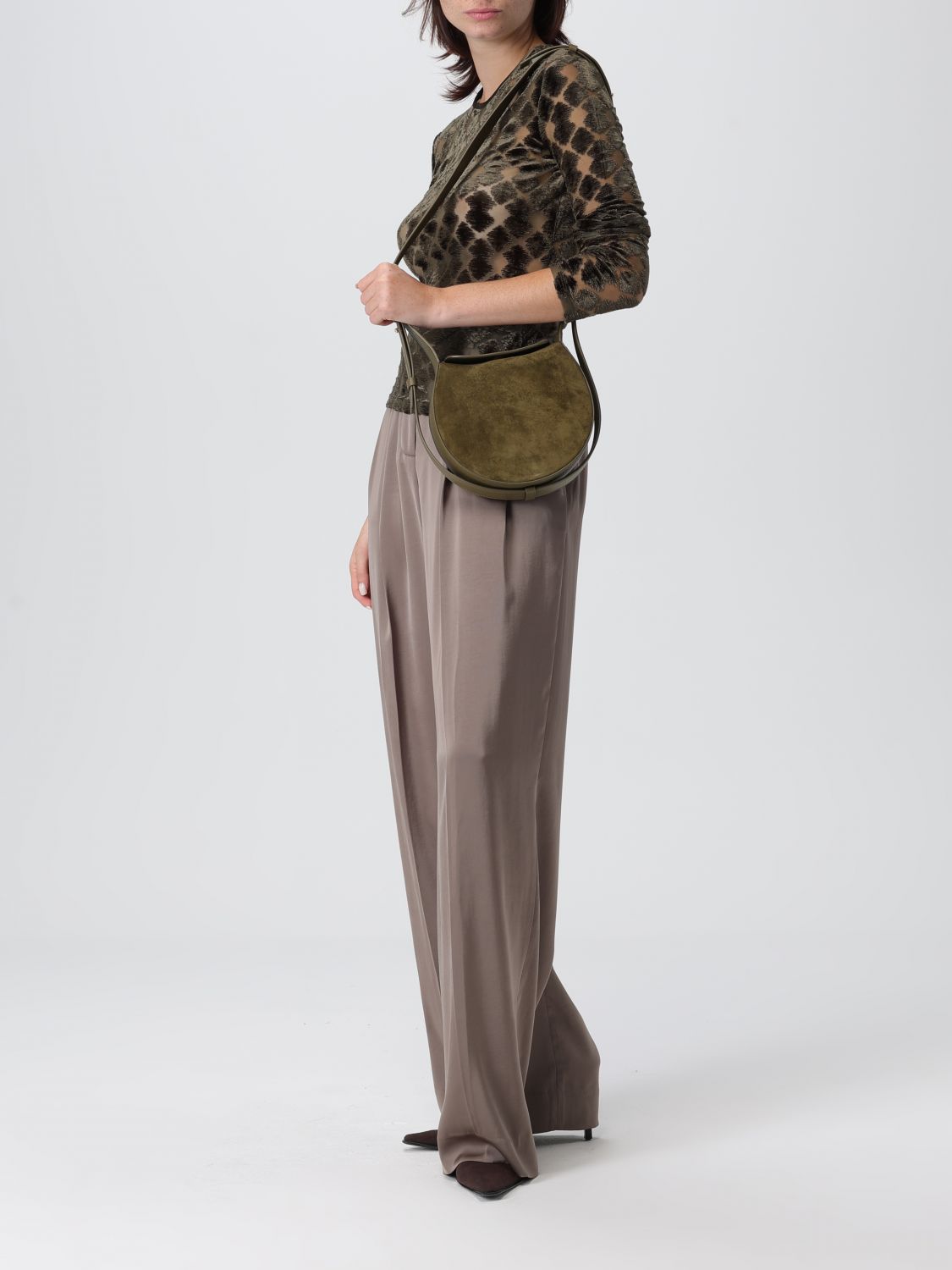 Giorgio Armani Shoulder Bag Woman Kaki