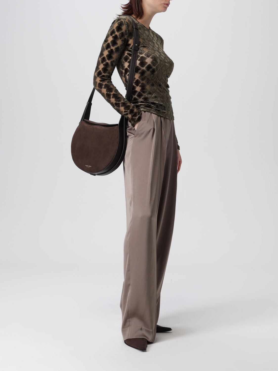 Giorgio Armani Shoulder Bag Woman Brown