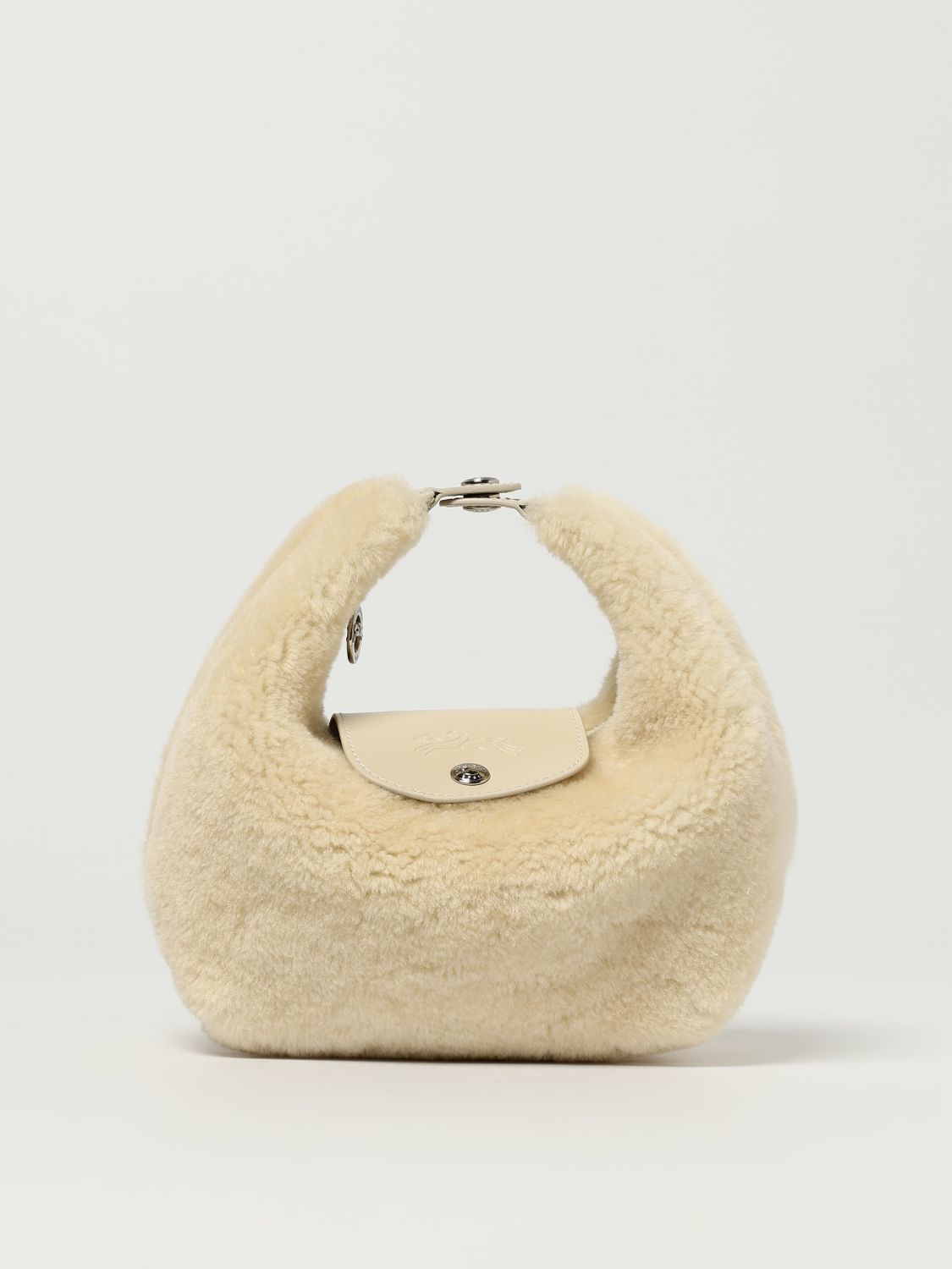 Longchamp Shoulder Bag Woman Natural