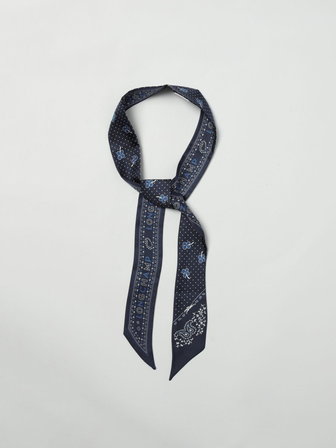 Longchamp Neck Scarf Woman Mint