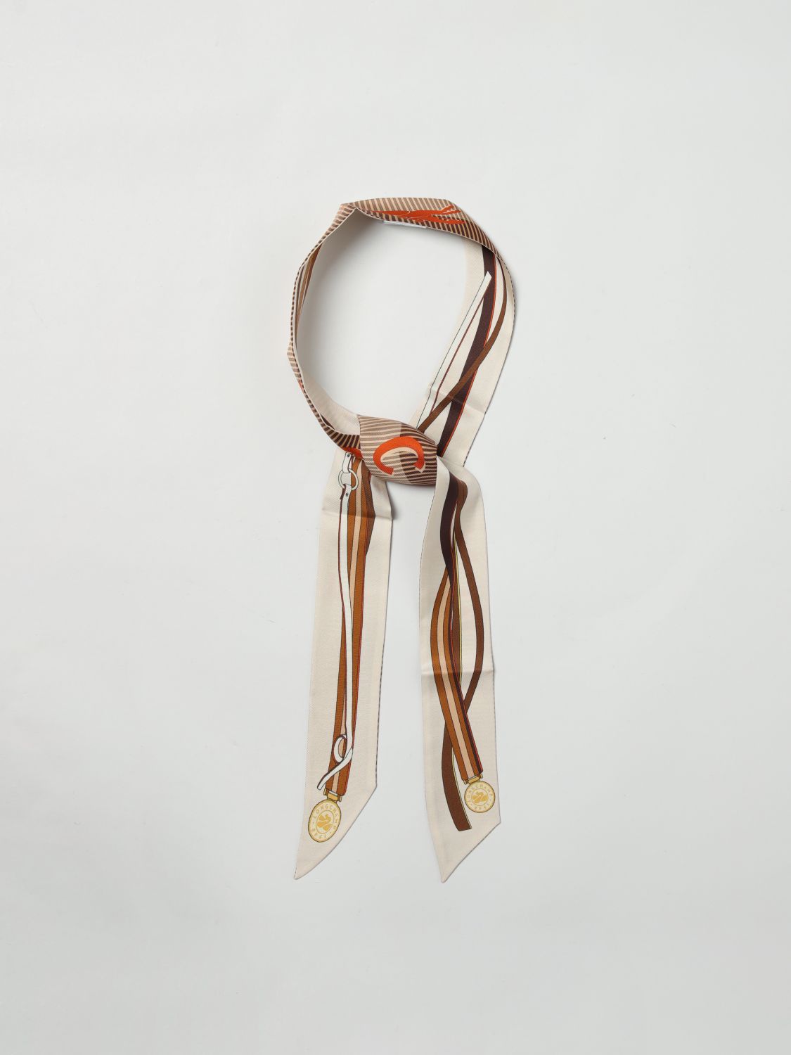 Longchamp Neck Scarf Woman Ivory