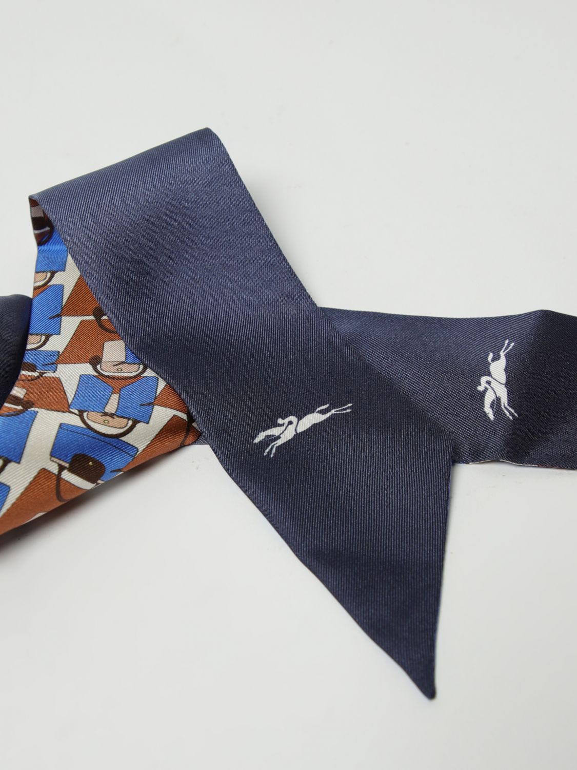 Longchamp Neck Scarf Woman Blue