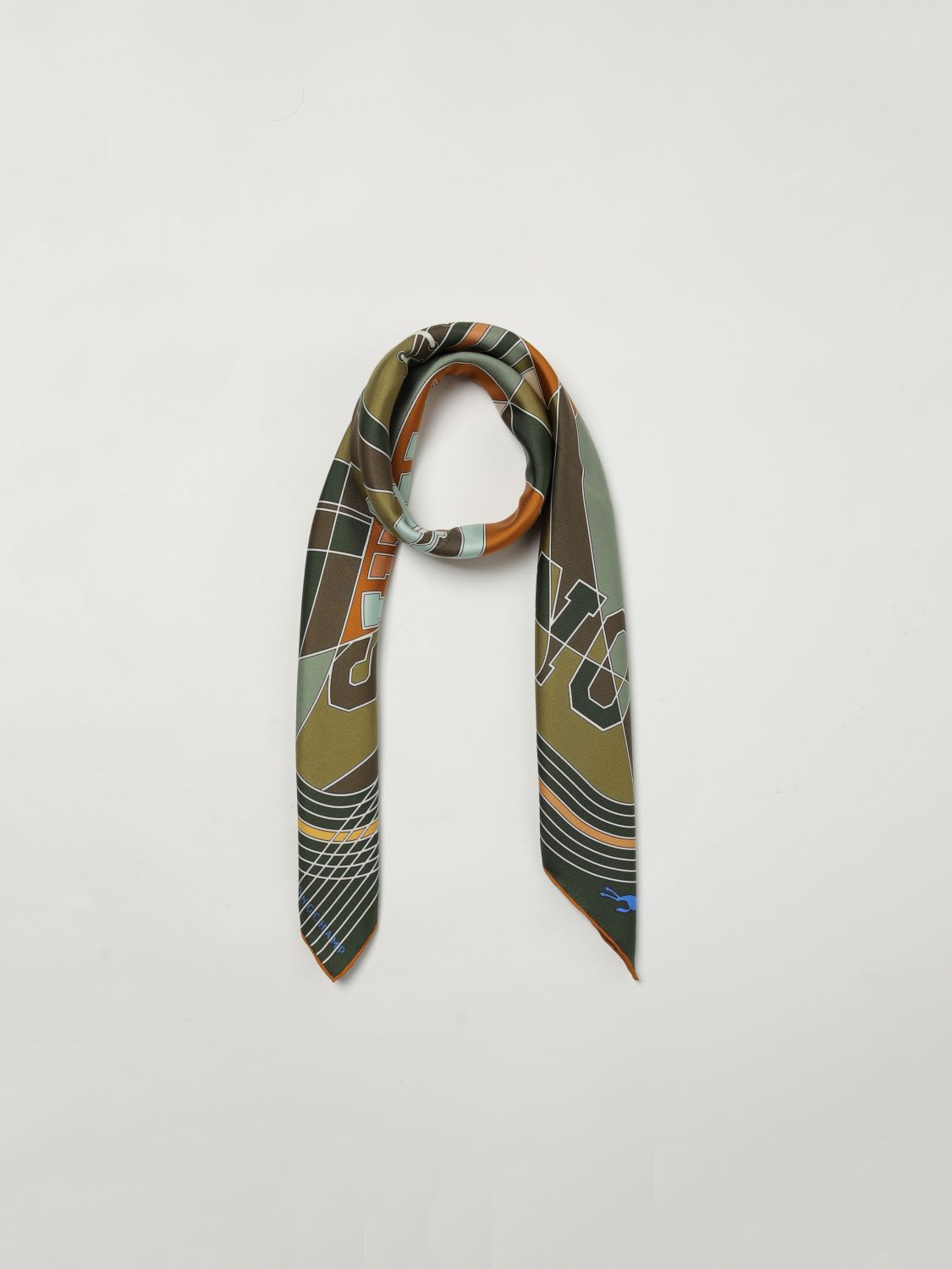 Longchamp Neck Scarf Woman Green