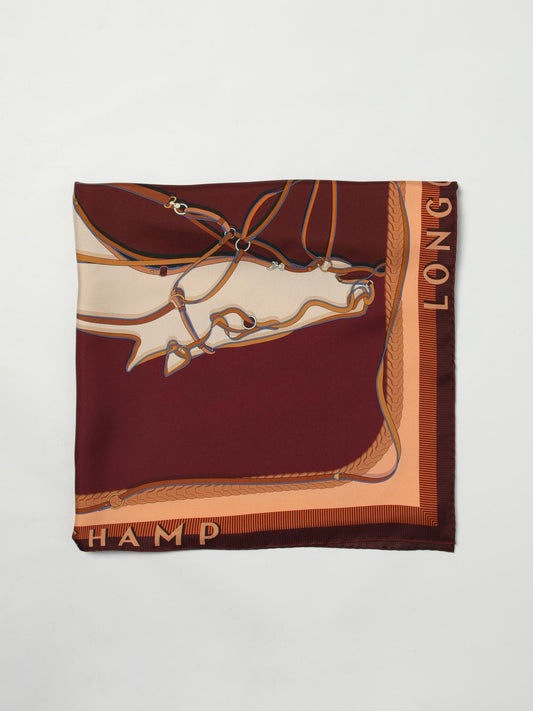 Longchamp Neck Scarf Woman Burgundy