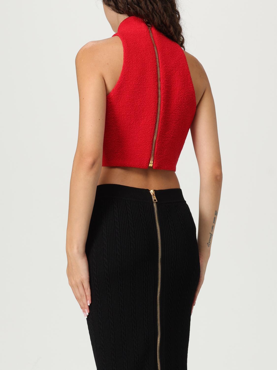 Balmain Top Woman Red