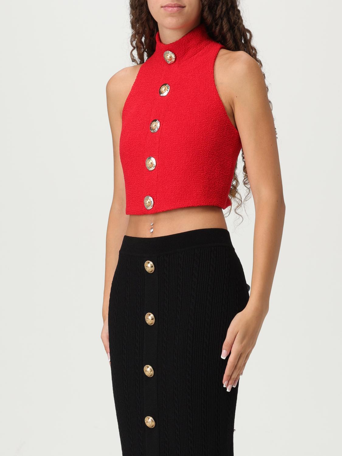 Balmain Top Woman Red