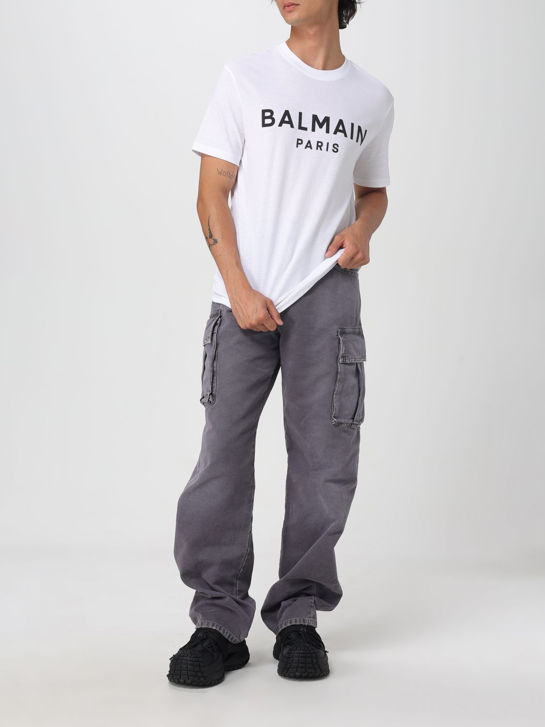Balmain T Shirt Men Black