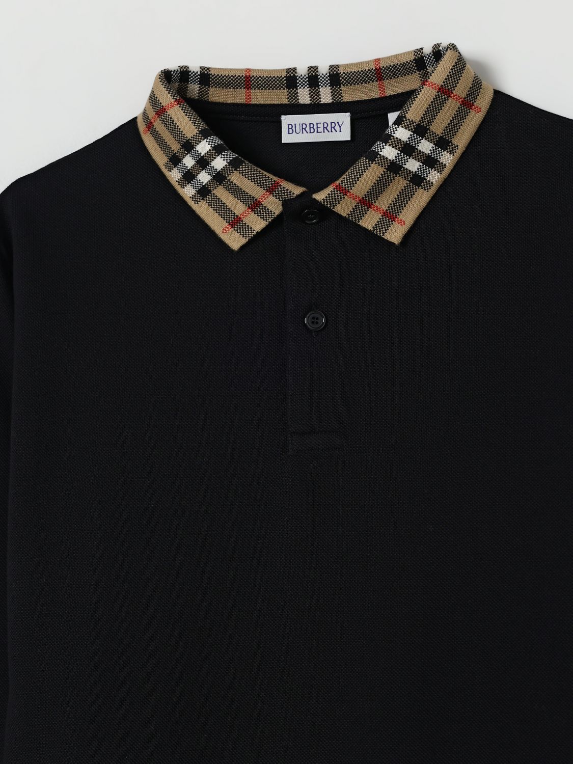 Burberry Polo Shirt Kids Black