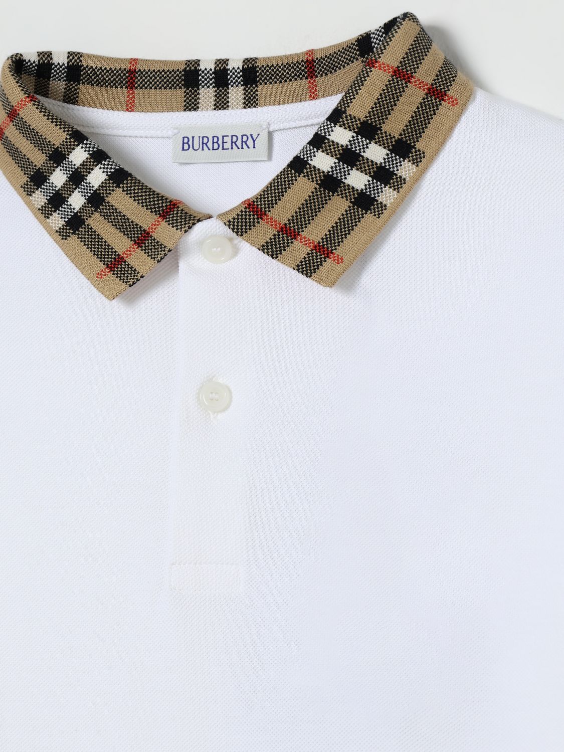 Burberry Polo Shirt Kids White