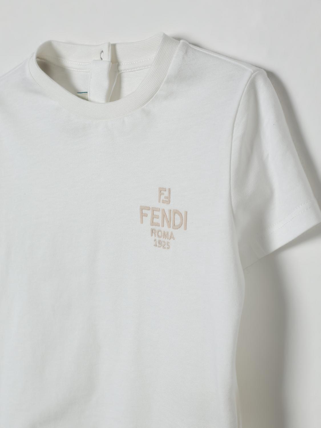 Fendi T Shirt Kids White