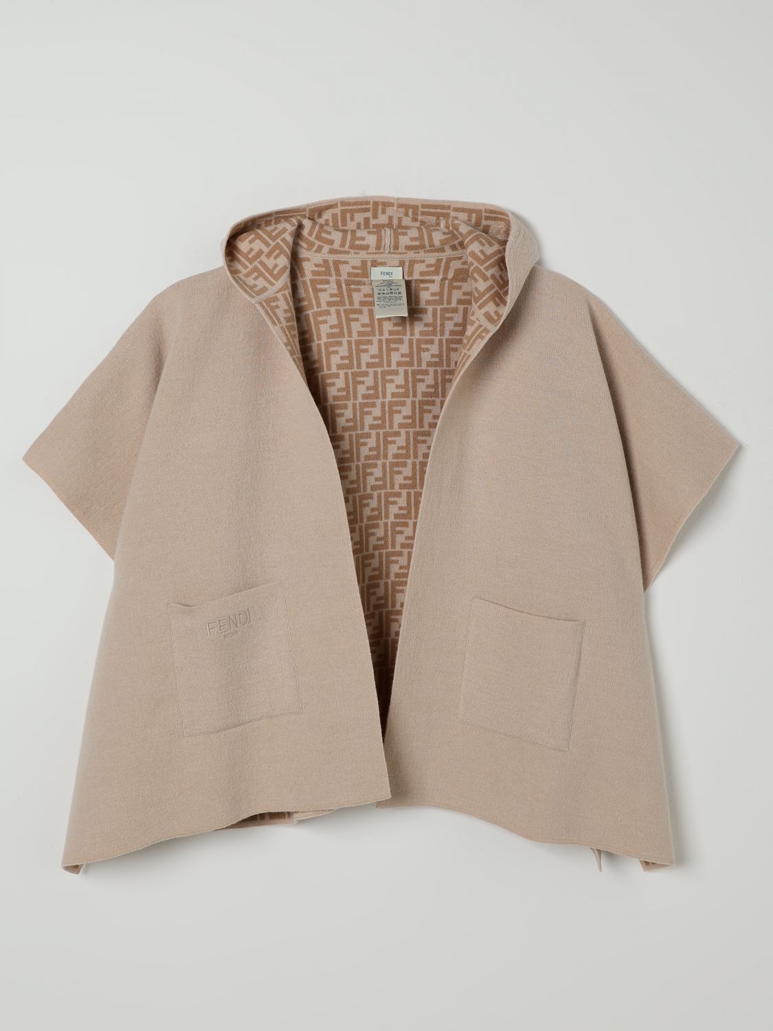 Fendi Cape Kids Beige