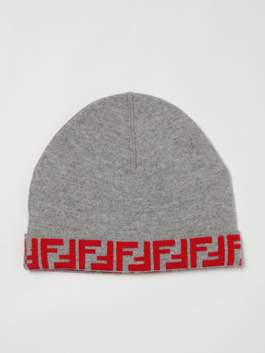 Fendi Girls' Hats Kids Grey