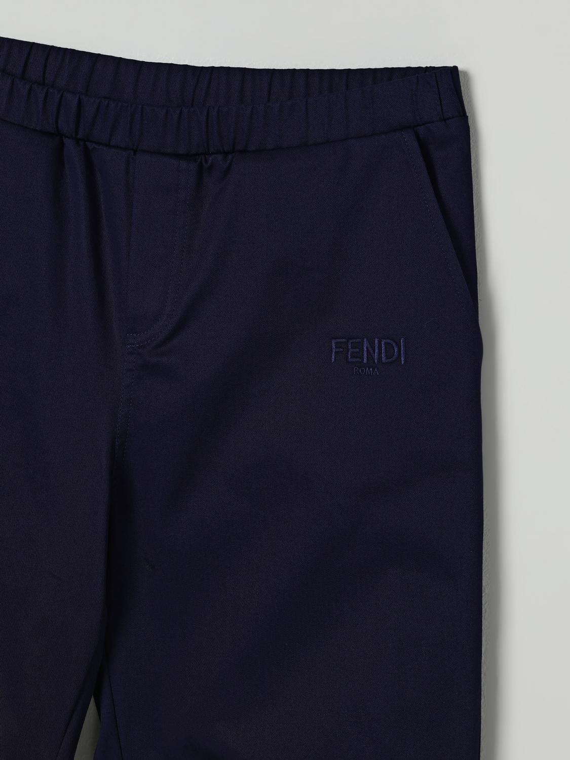Fendi Pants Kids Blue