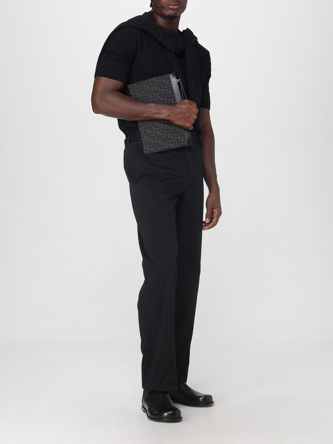 Fendi Bags Men Charcoal