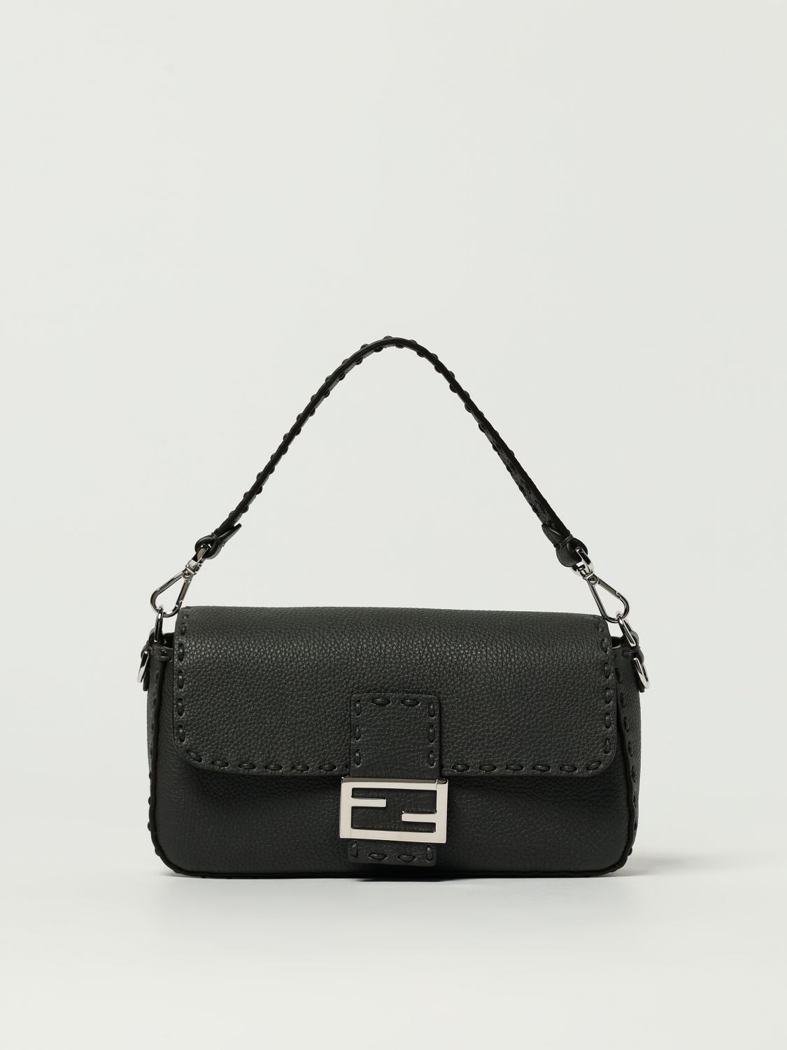 Fendi Shoulder Bag Men Charcoal