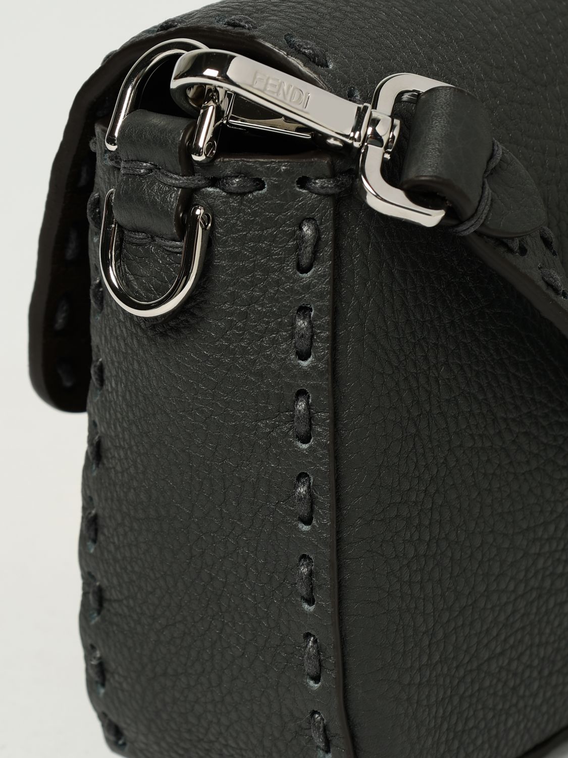 Fendi Shoulder Bag Men Charcoal