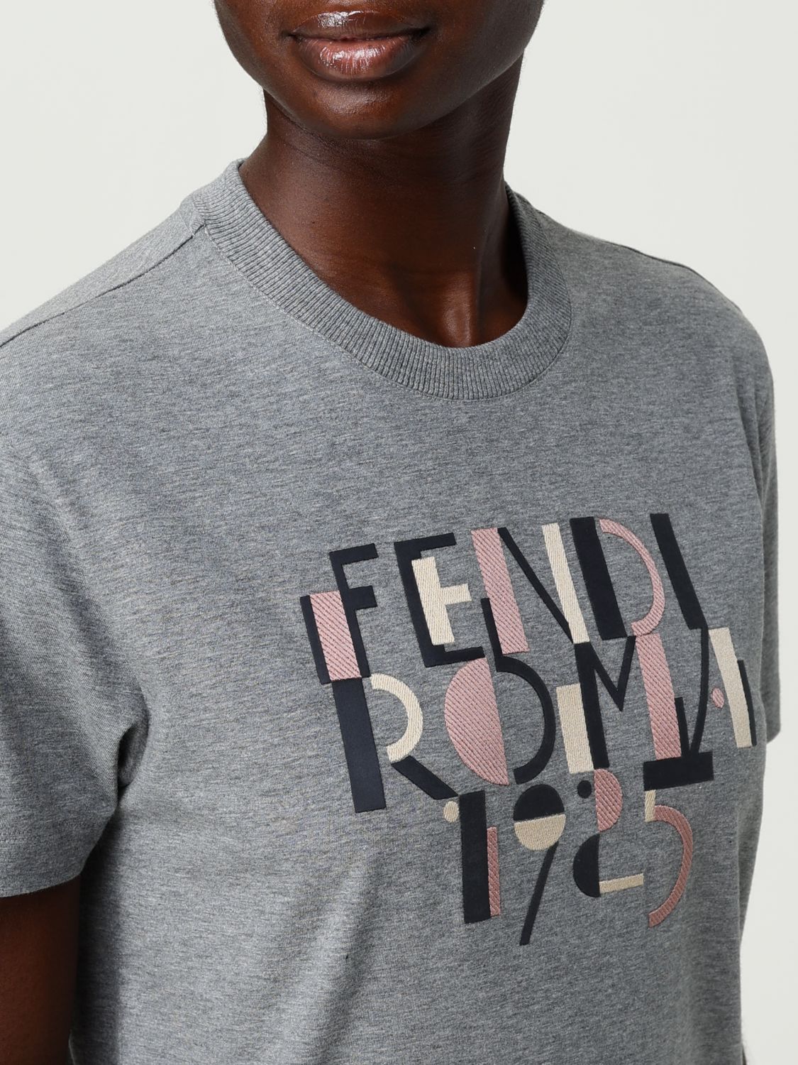 Fendi T Shirt Woman Grey