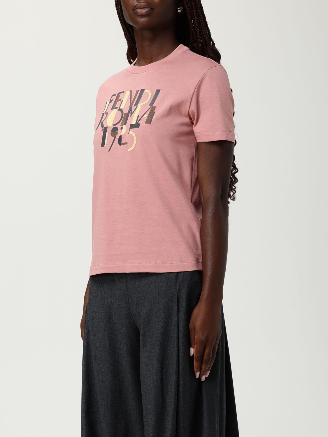 Fendi T Shirt Woman Pink