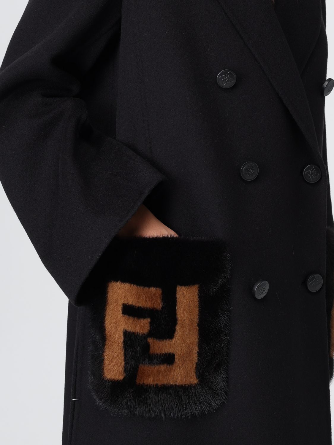 Fendi Coat Woman Black
