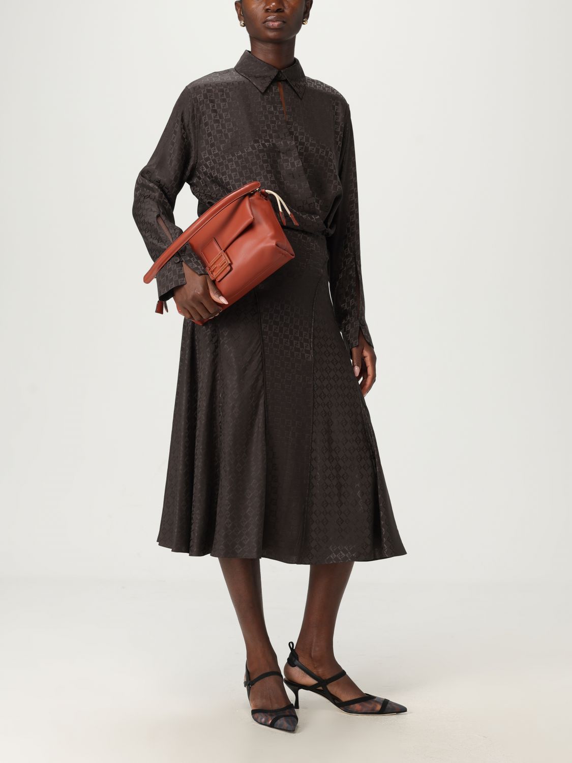 Fendi Shirt Woman Brown