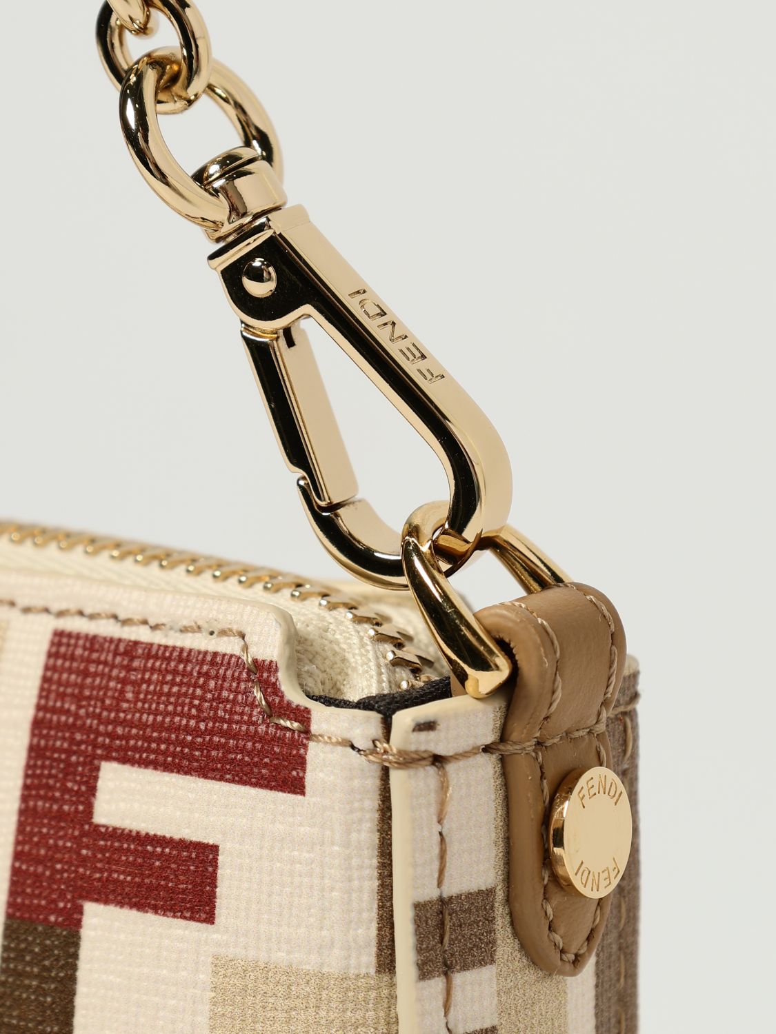 Fendi Shoulder Bag Woman Beige