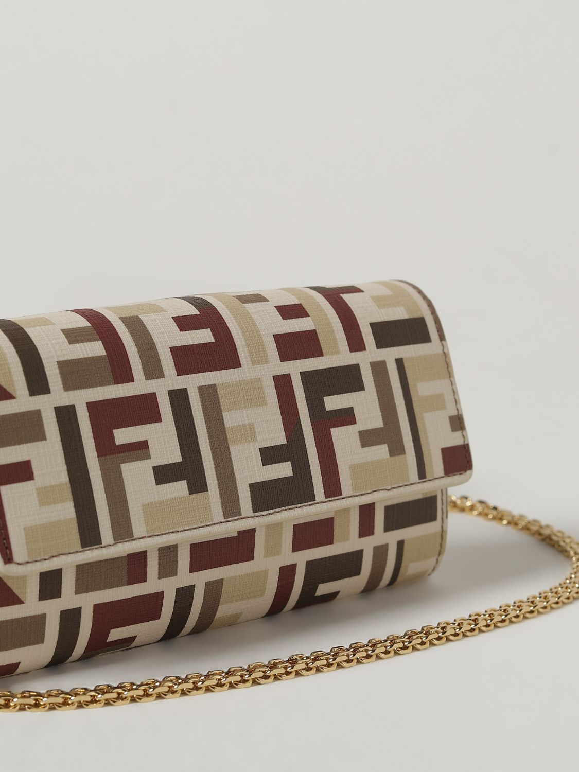 Fendi Shoulder Bag Woman Beige