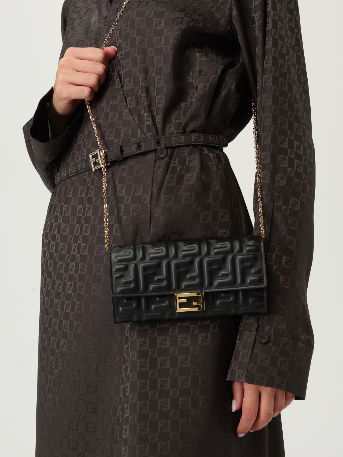 Fendi Shoulder Bag Woman Black