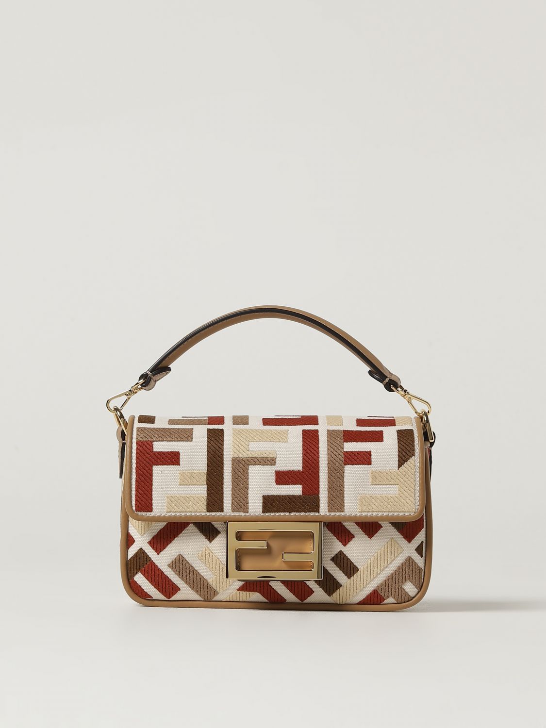 Fendi Shoulder Bag Woman Beige