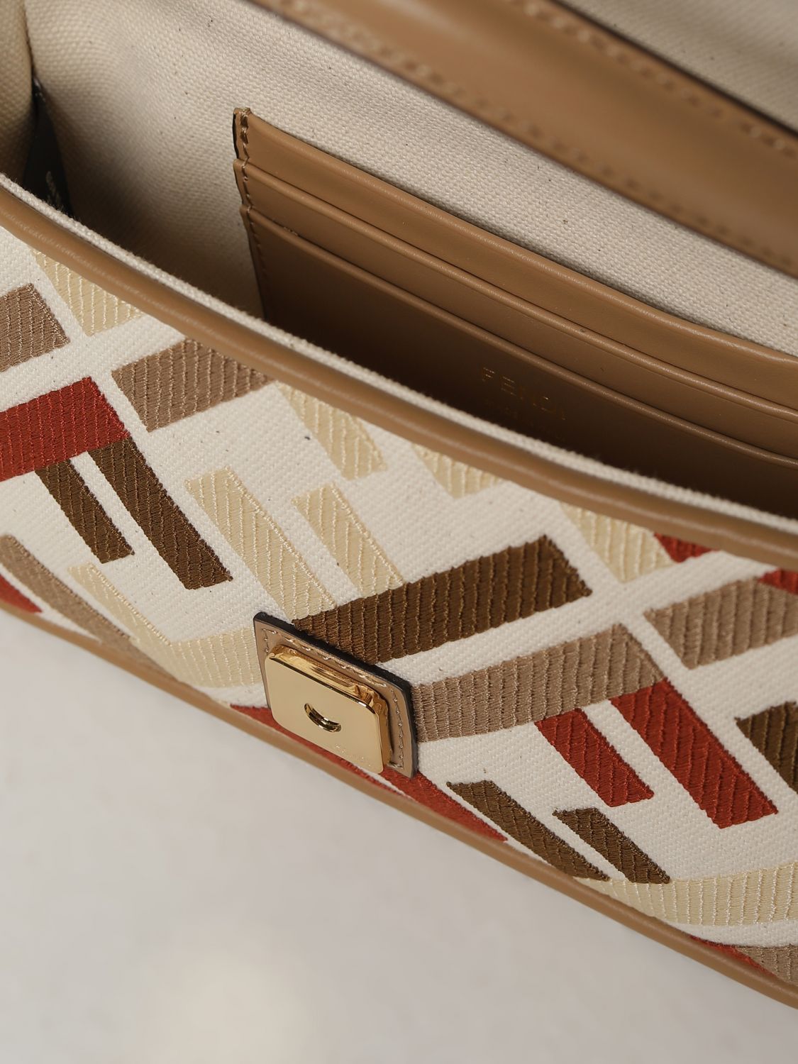 Fendi Shoulder Bag Woman Beige