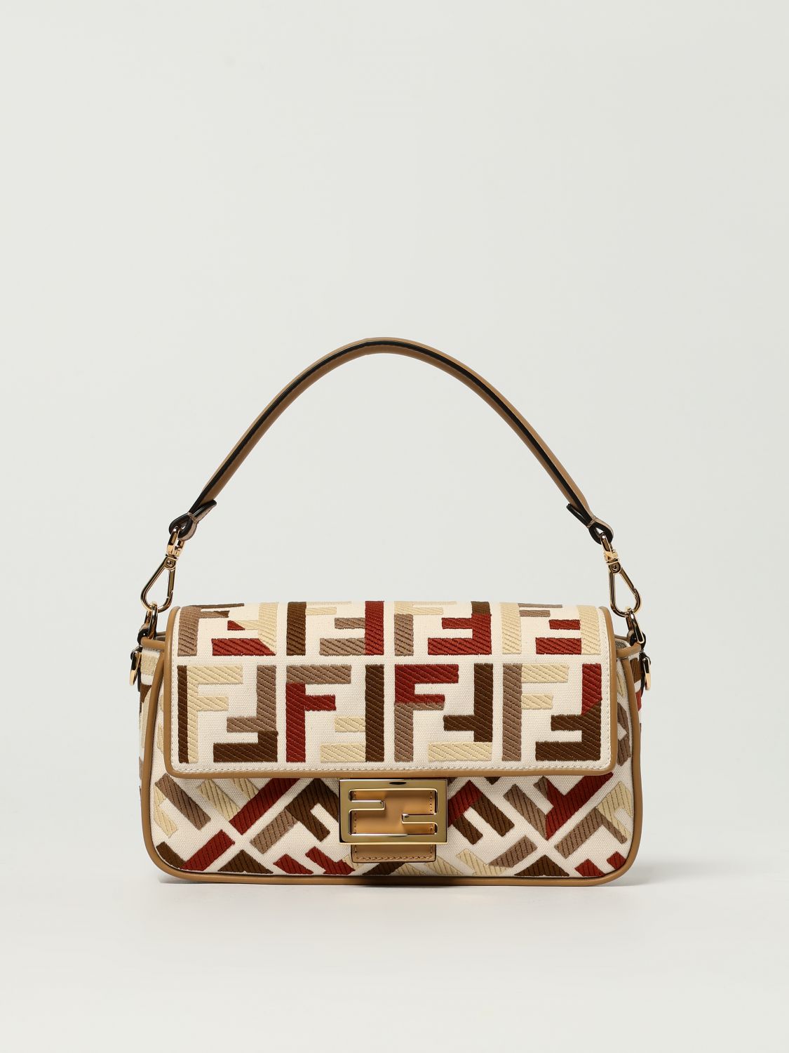 Fendi Shoulder Bag Woman Beige