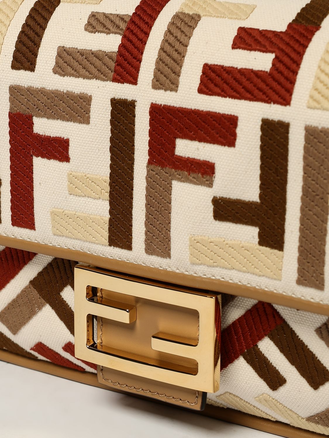 Fendi Shoulder Bag Woman Beige