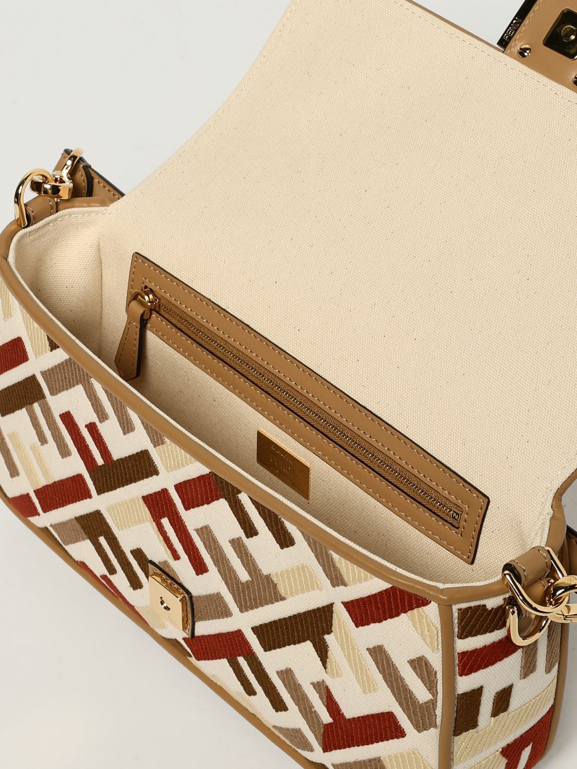 Fendi Shoulder Bag Woman Beige