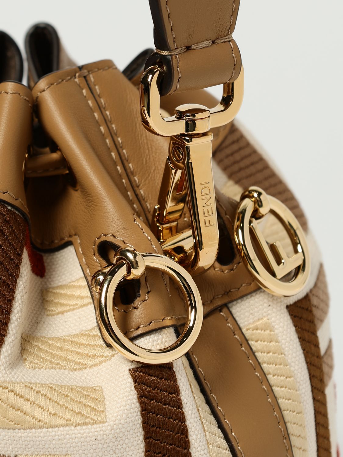 Fendi Shoulder Bag Woman Beige