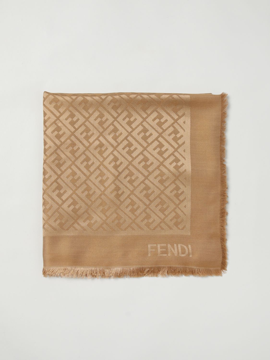Fendi Scarf Woman Camel