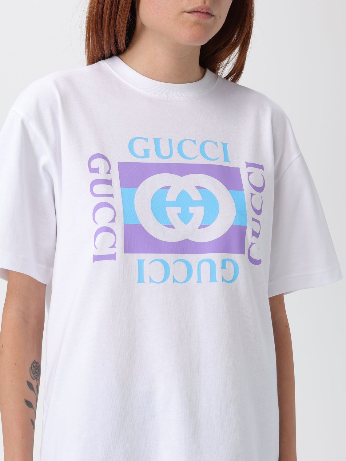 Gucci SOFT COTTON JERSEY T-SHIRT WITH PRINT
