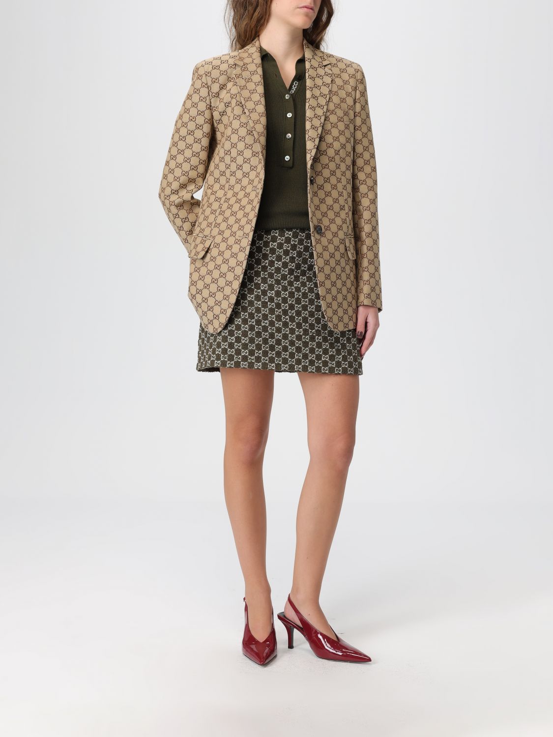Gucci Sweater Woman Forest Green