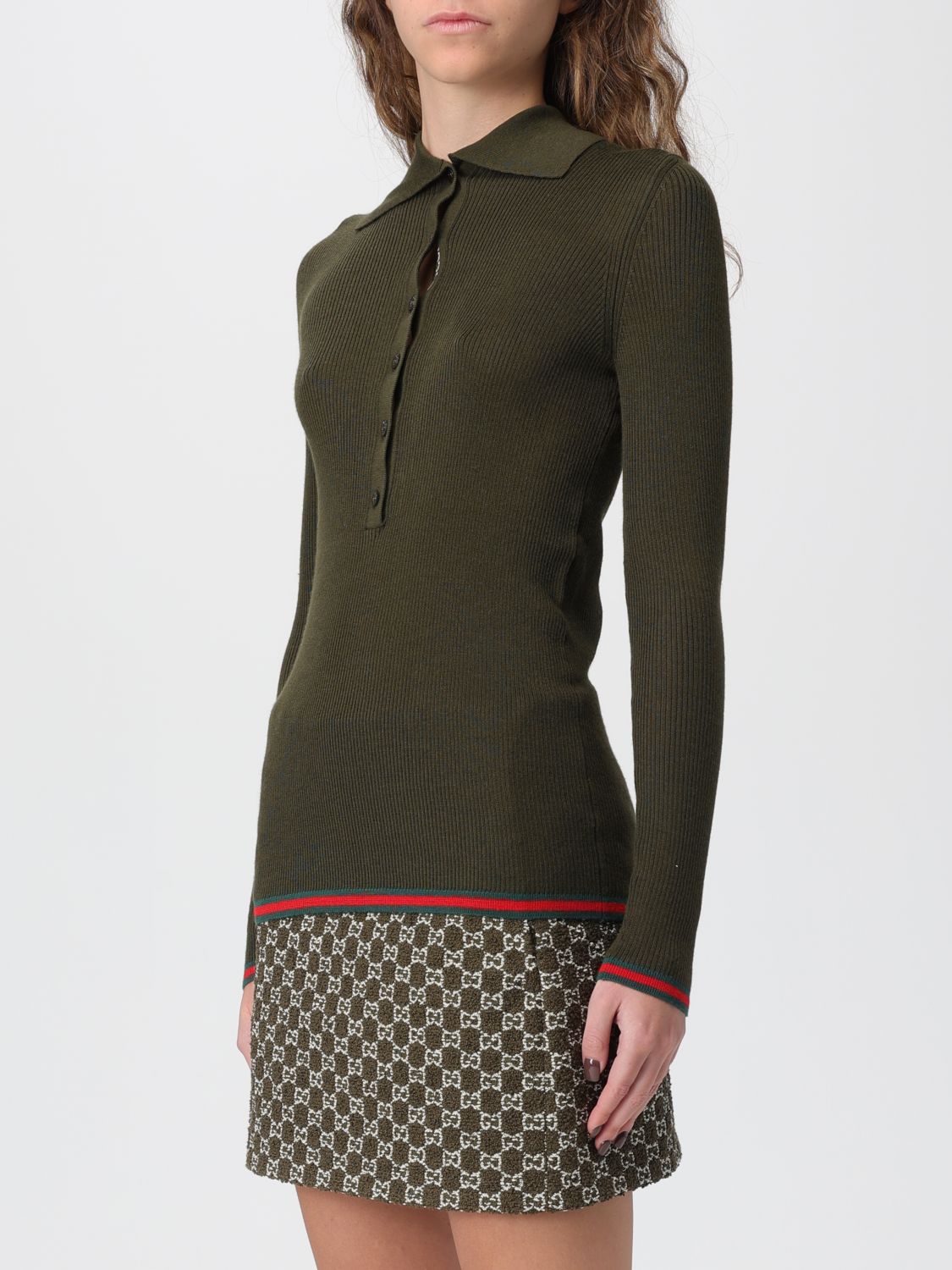 Gucci Sweater Woman Forest Green