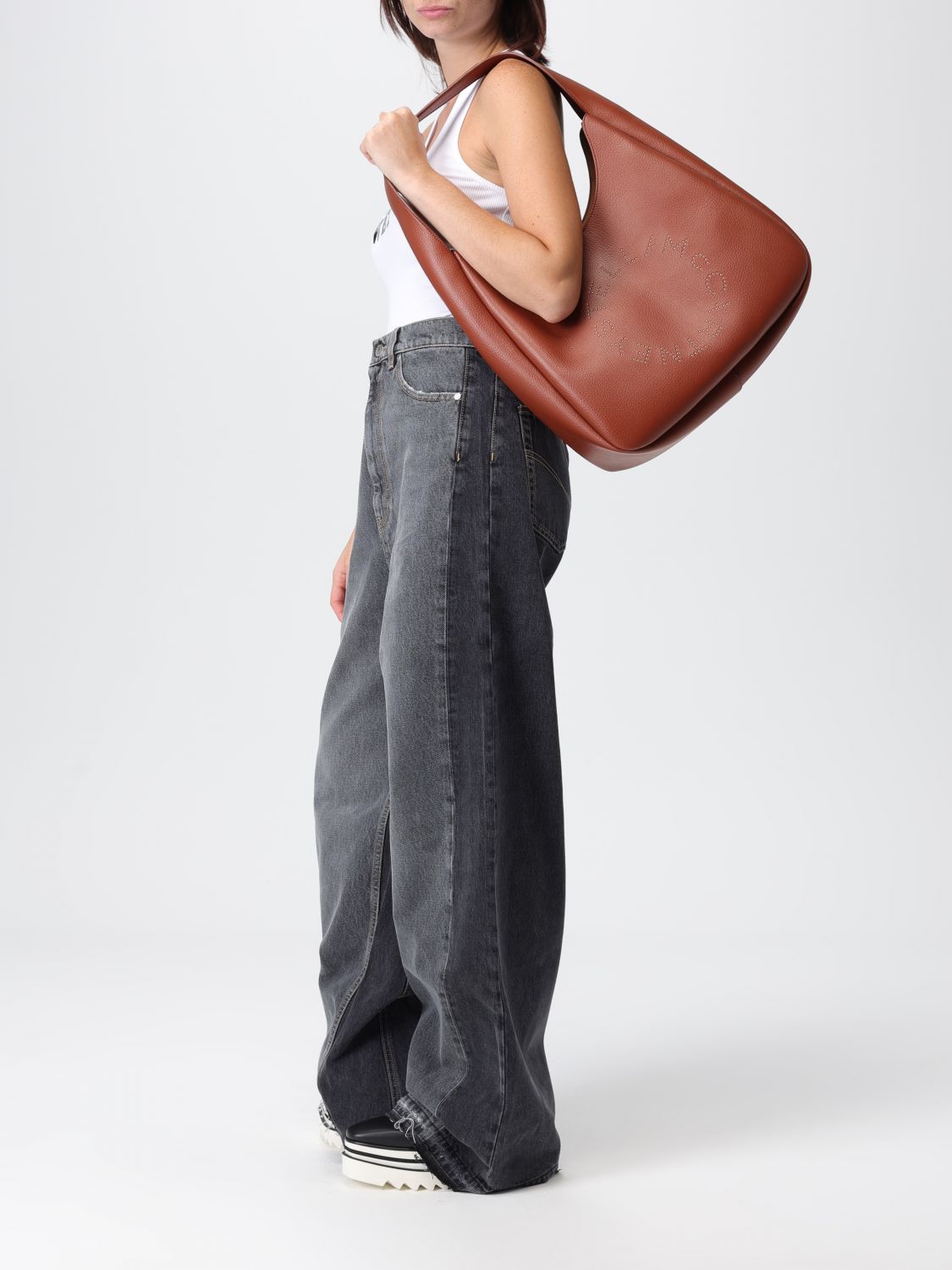 Stella Mccartney Shoulder Bag Woman Brick Red