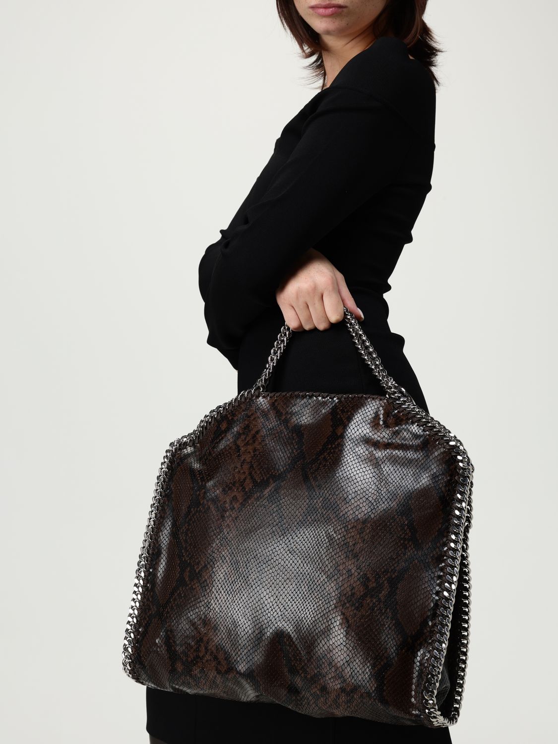 Stella Mccartney Tote Bags Woman Brown