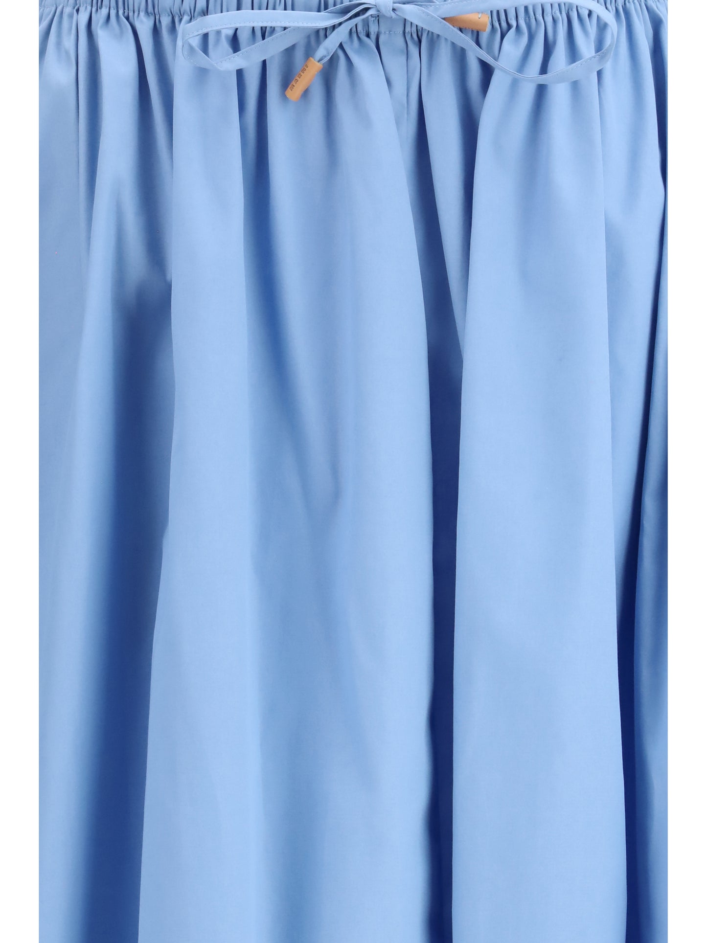 MARNI Poplin Drawstring Skirt