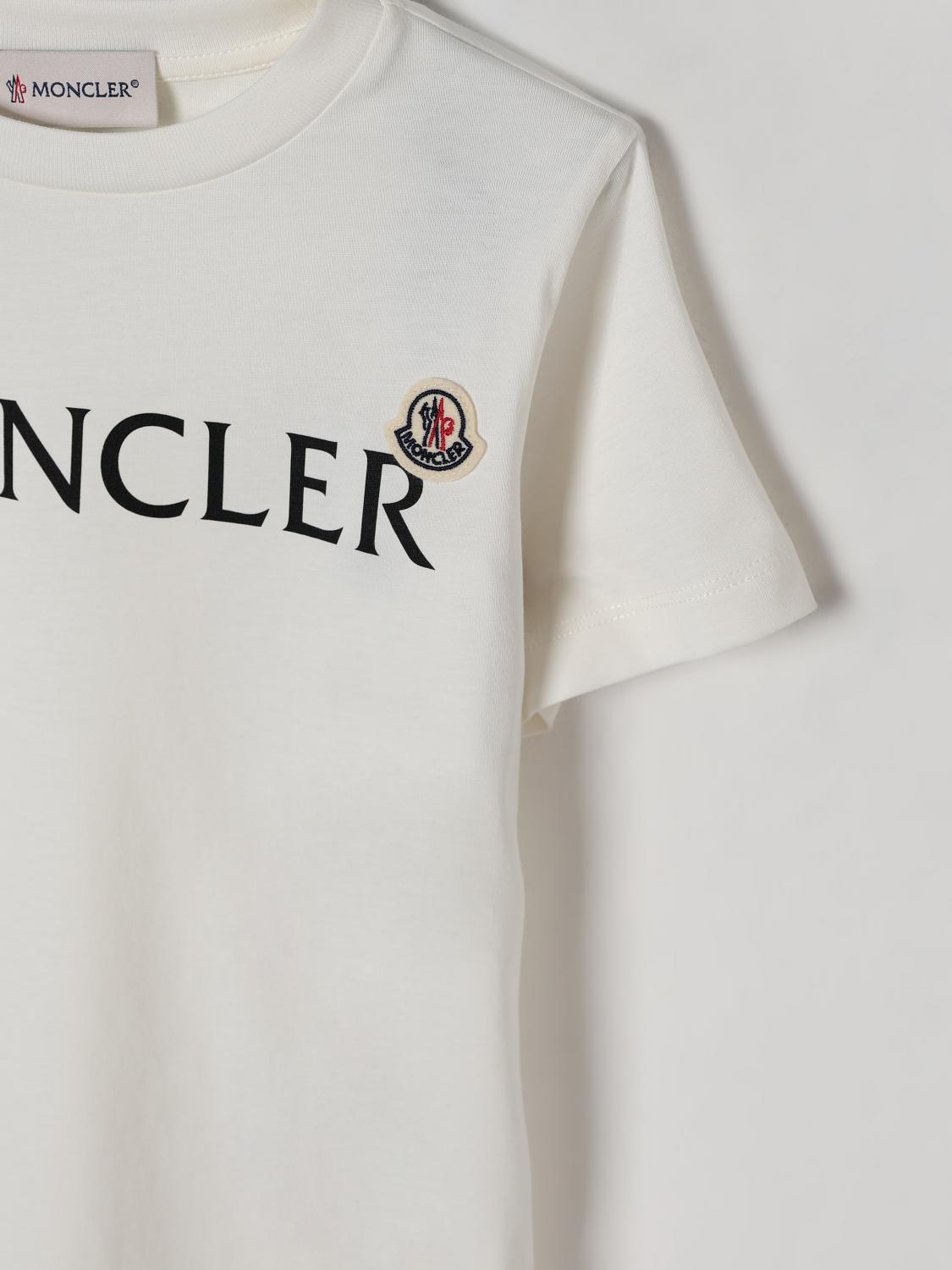 Moncler T Shirt Kids Yellow Cream