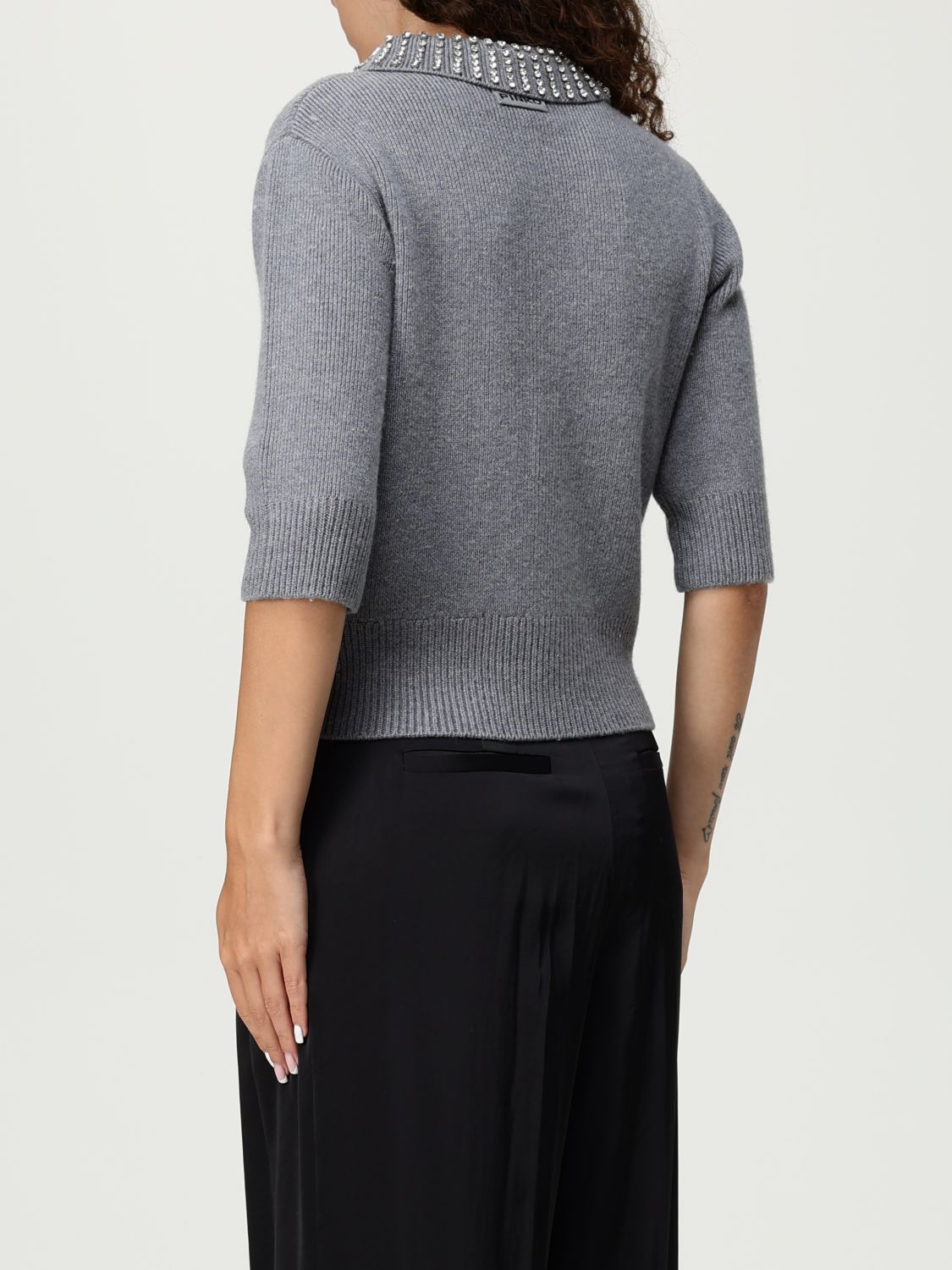 Pinko Polo Shirt Woman Grey