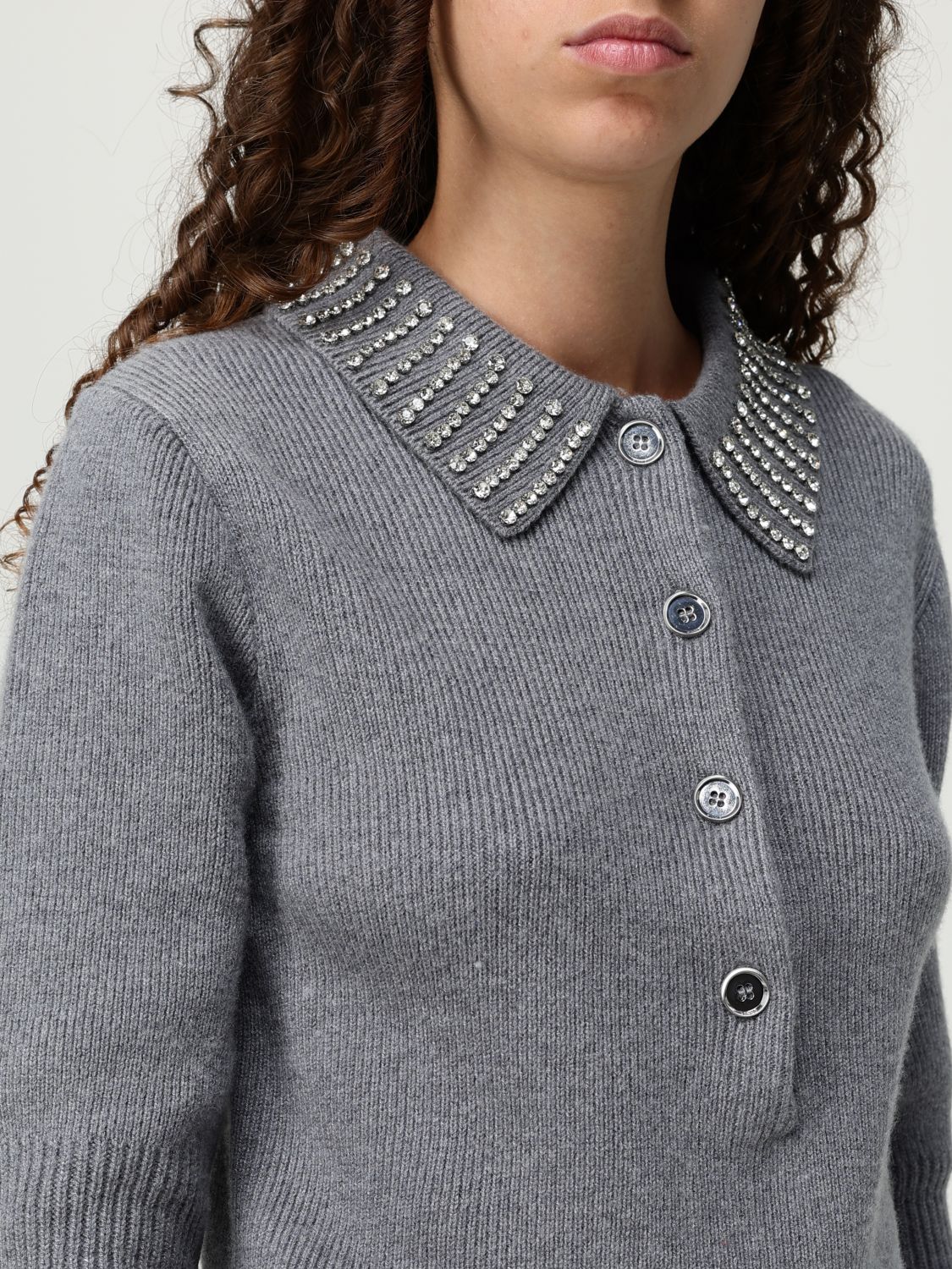 Pinko Polo Shirt Woman Grey