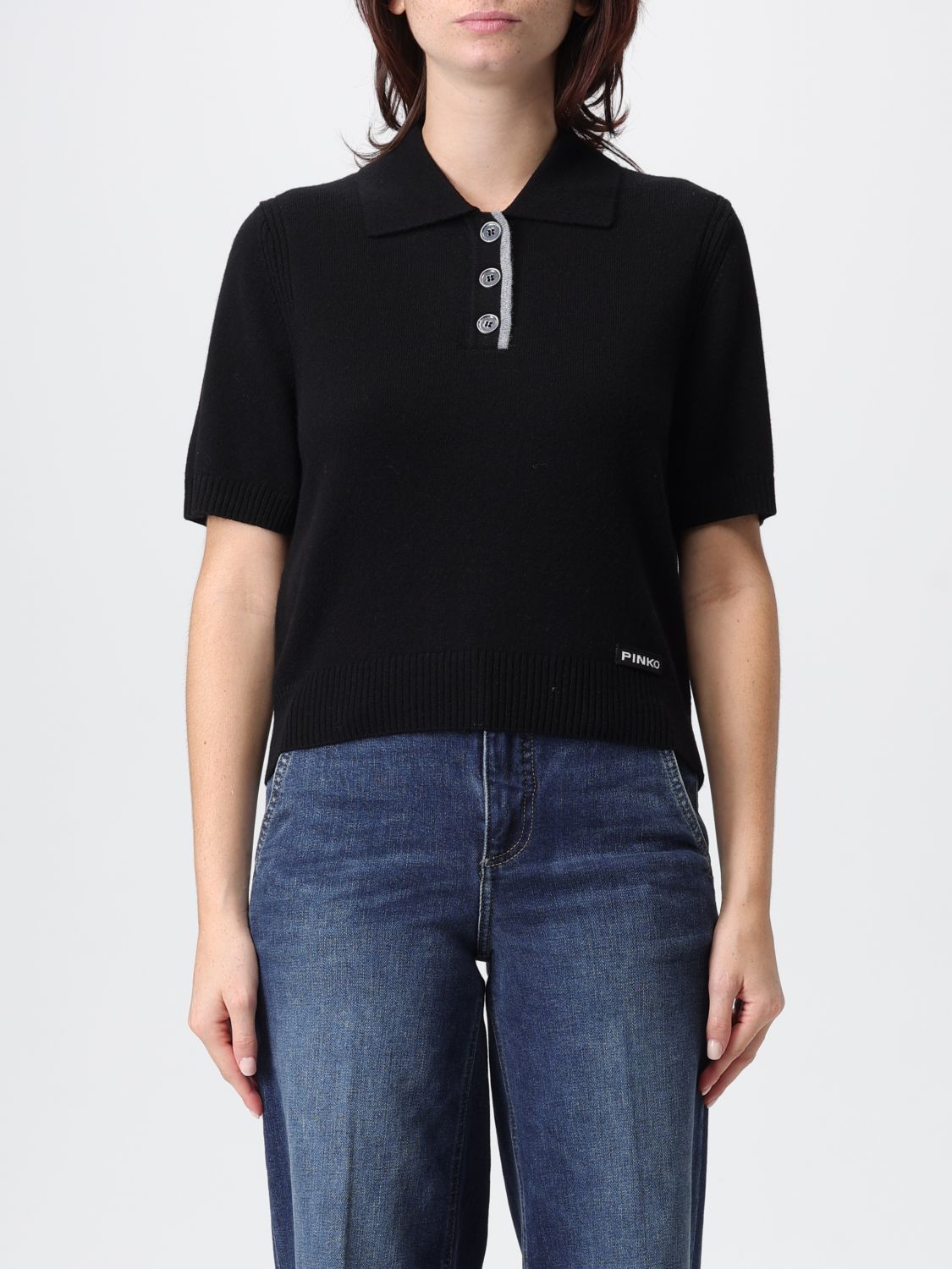 Pinko Polo Shirt Woman Black