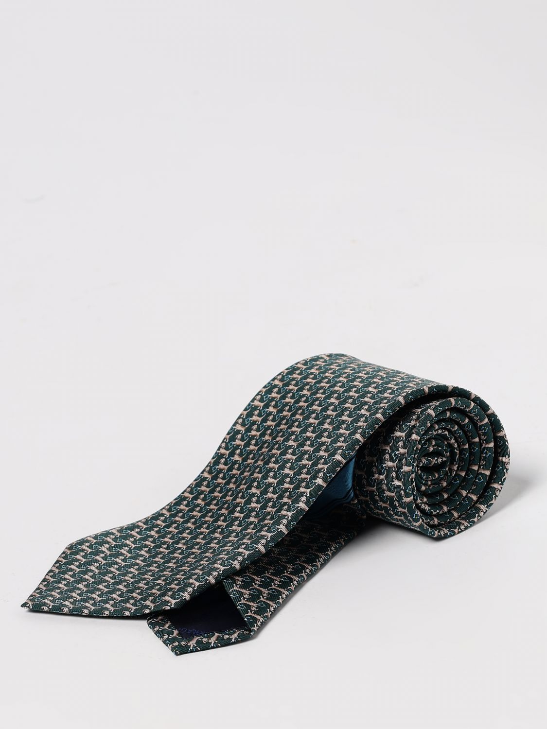Ferragamo Tie Men Green