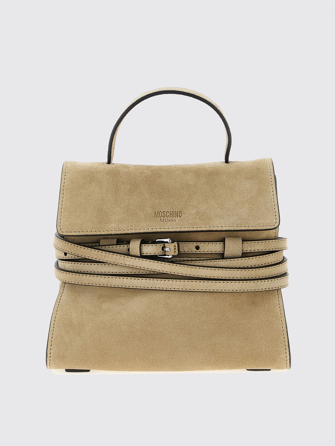 Moschino Couture Shoulder Bag Woman Beige