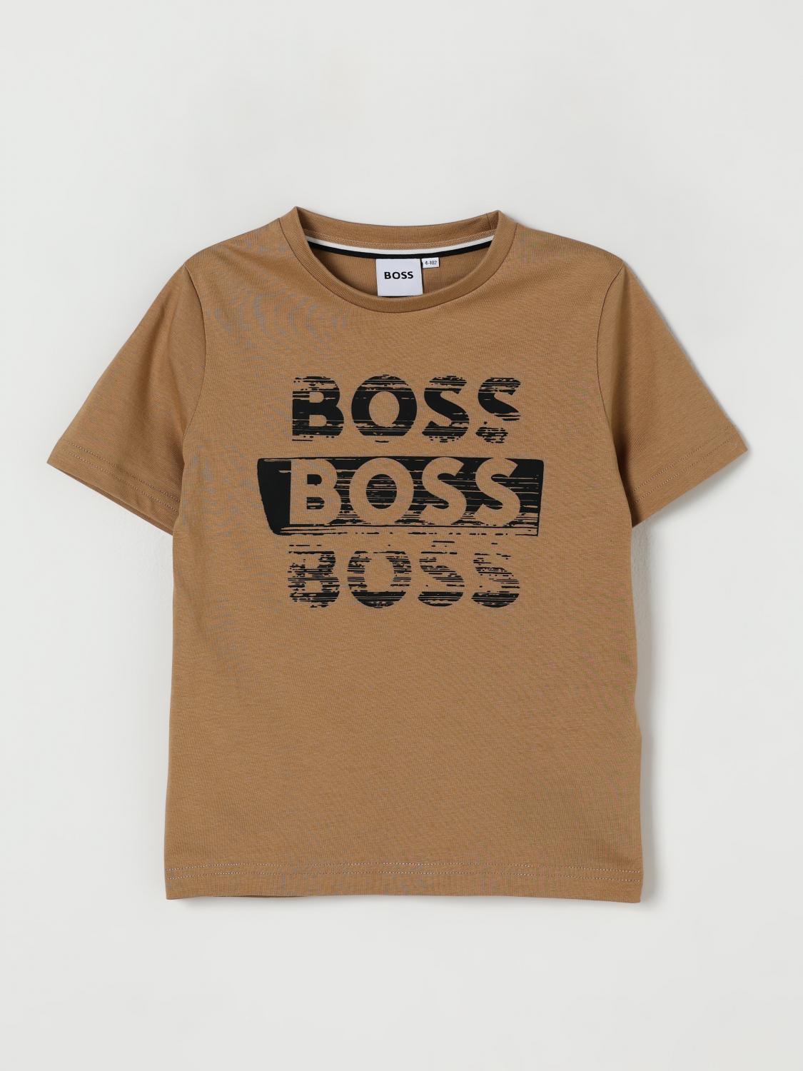 Boss T Shirt Kids Biscuit