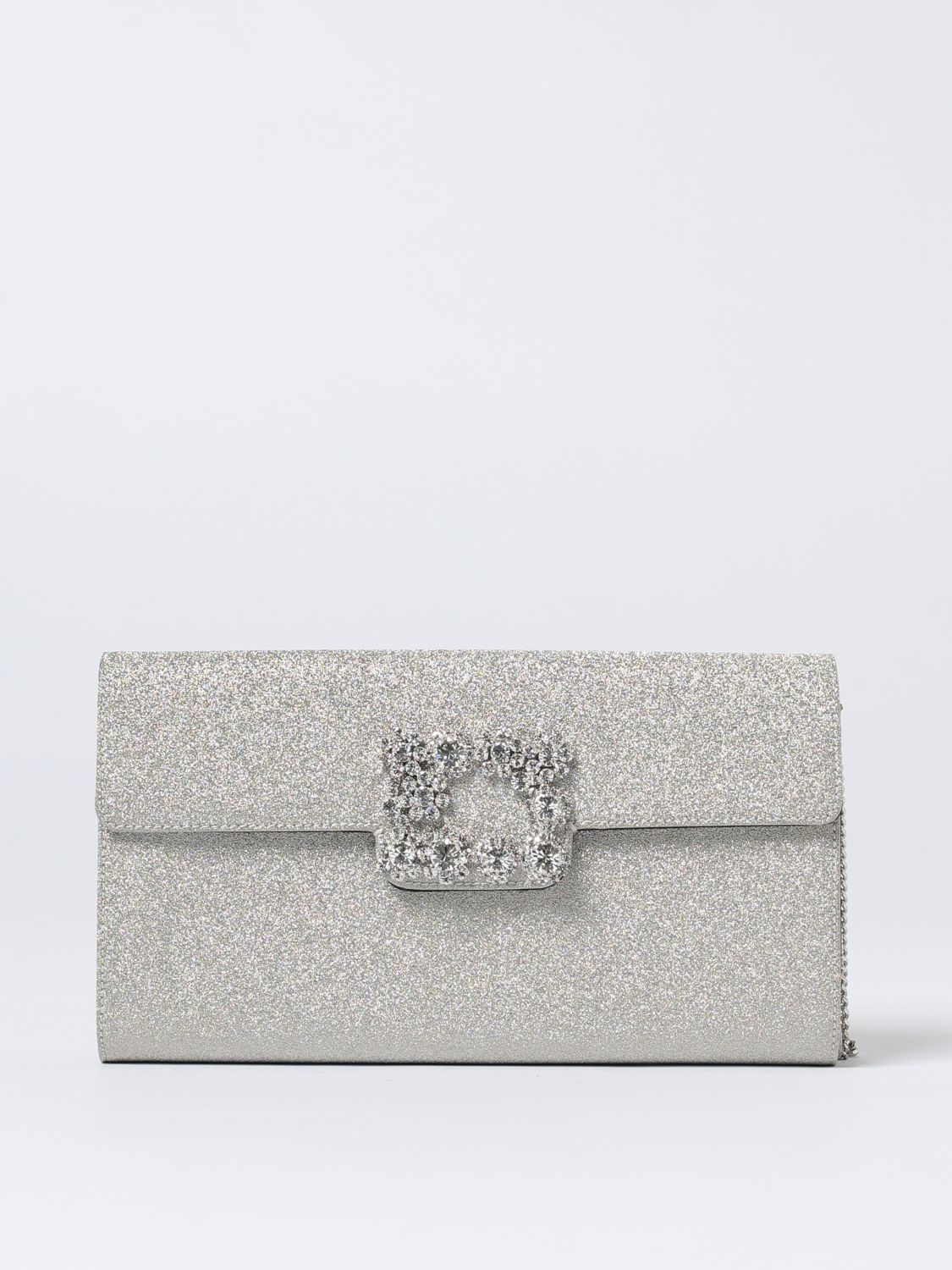 Roger Vivier Clutch Woman Silver