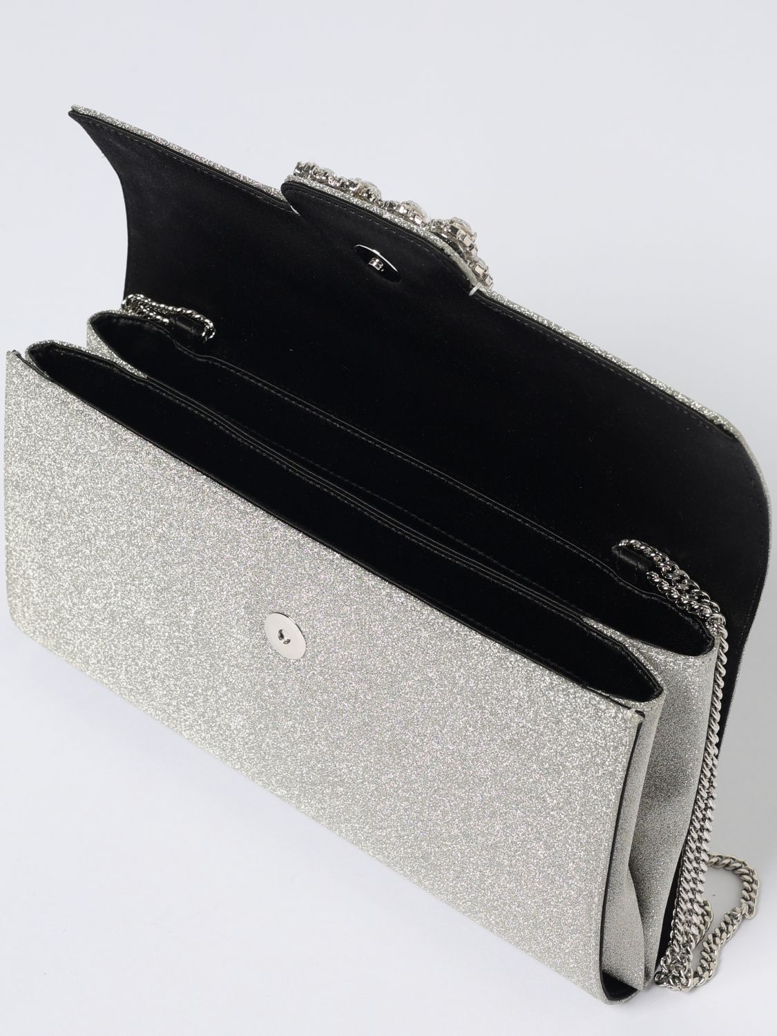 Roger Vivier Clutch Woman Silver
